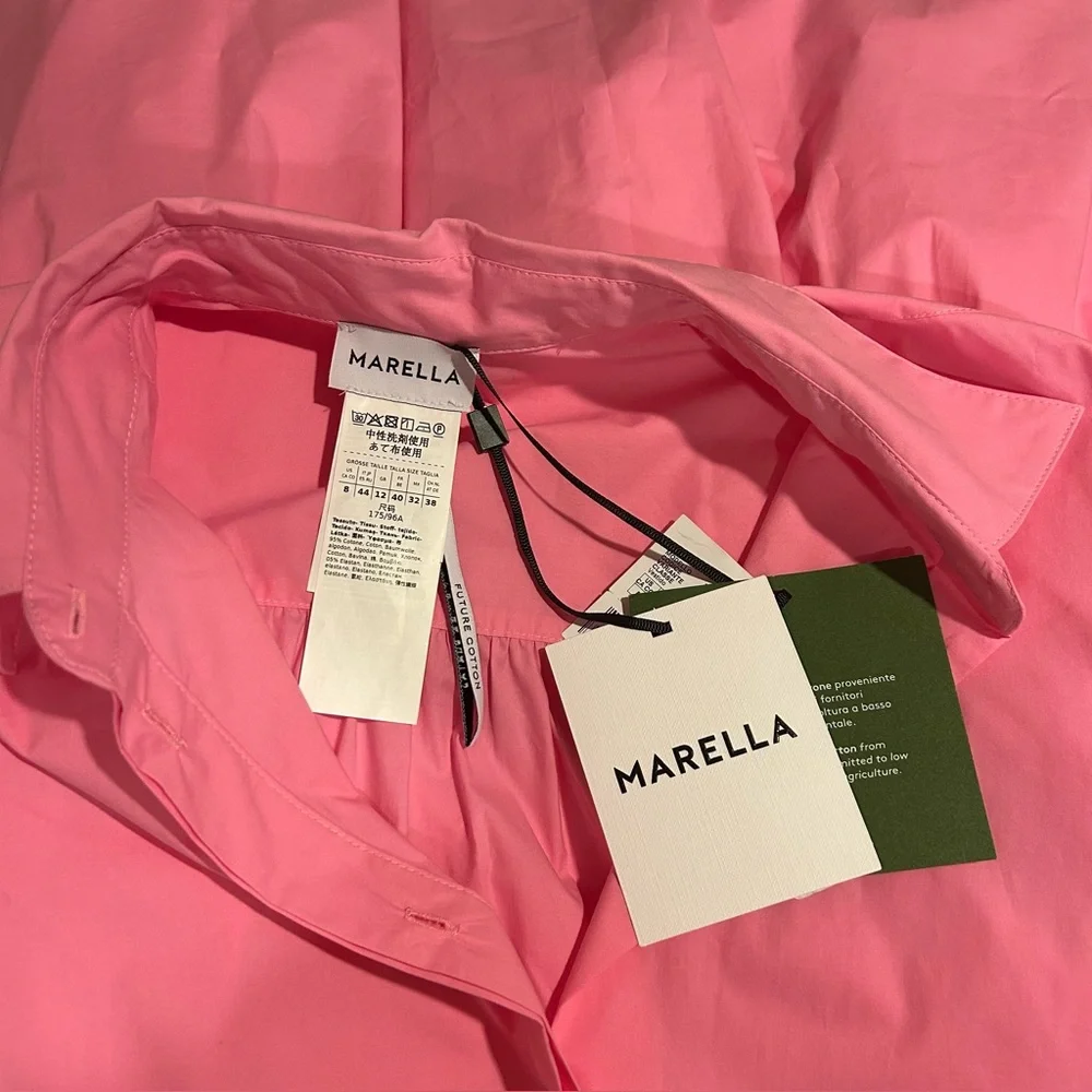 MARELLA Ebert Cotton Poplin 
Collared Shirt Dress - Picture 3 of 12